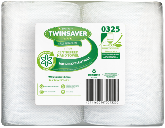 Twinsaver Centrefeed Standard 360 (4 Rolls of 360m Per Bale)